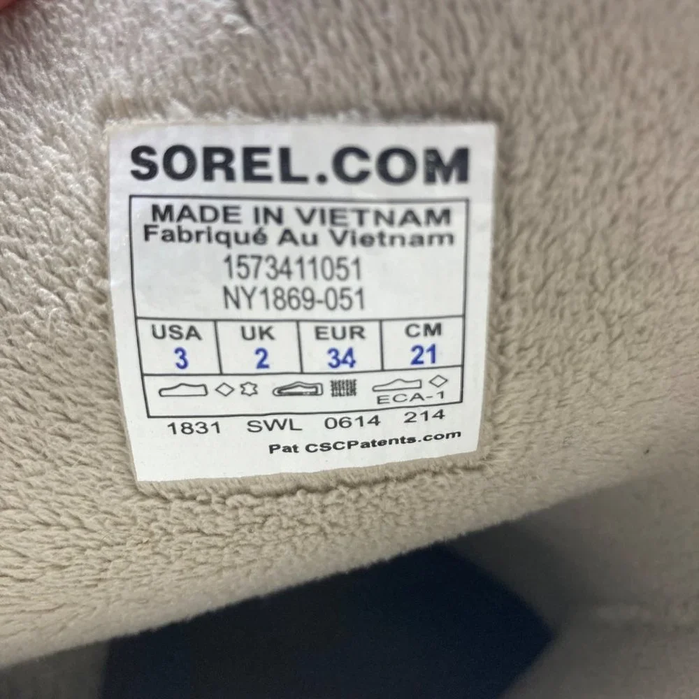 Sorel Kids Sz 3 Style 1573411051 Suede Soft Boots Gray‎ Blue